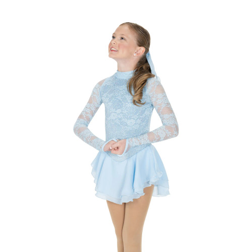 Jerry's Ice Skating Dress - 609 Sequin Lining Dress (Ice Blue) Size Youth 10-12
