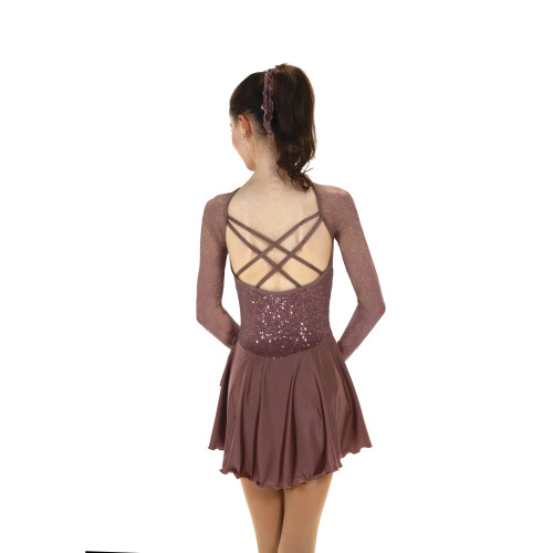 Jerry's Ice Skating Dress - 539 Sequins & Satin (Tawny Rose)
