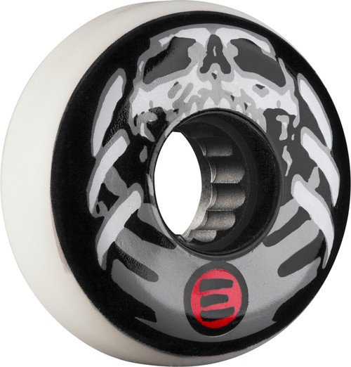 Eulogy Inline Outdoor Wheels - Eulogy RETRO JAREN GROB  Aggressive Inline Wheels 58mm 89A 4pk White