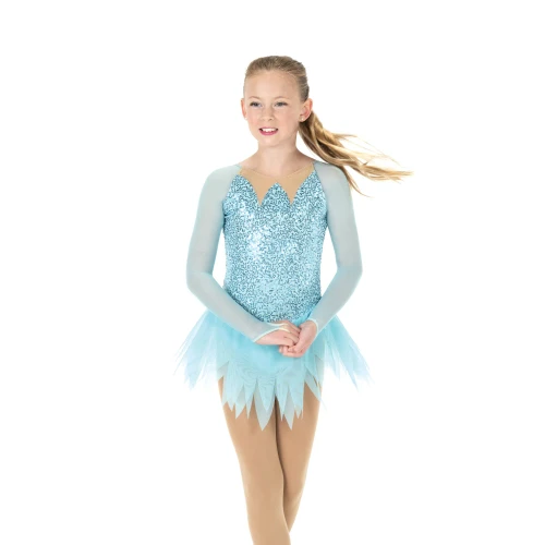 Jerry's Ice Skating Dress - Aurora AJ377 Fire & Ice Dress - Ice Blue