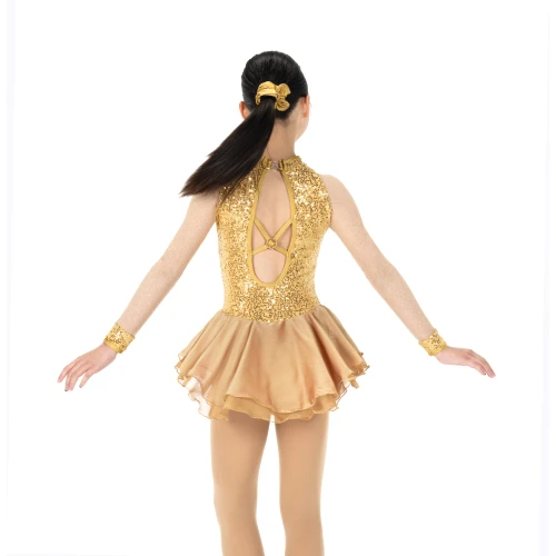 Jerry's Ice Skating Dress - Aurora AJ387 Golden Dress