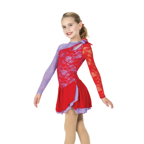 Jerry's Ice Skating Dress - Aurora AJ389 Roses & Violets Dress