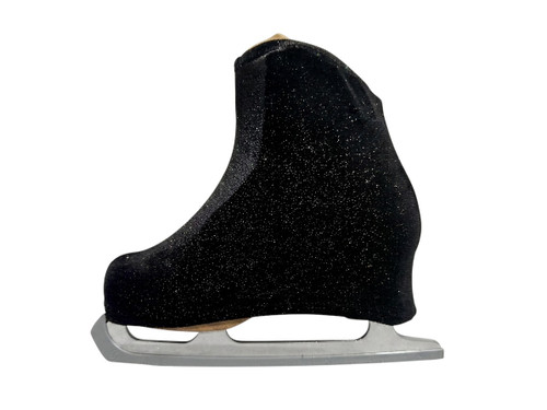Metalic Figure Skating Boot Covers by Kami-So - Black Sparkle