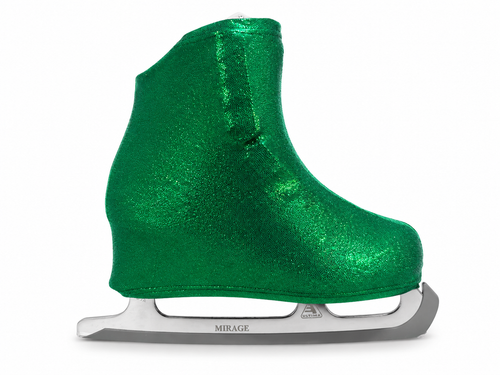 Metalic Figure Skating Boot Covers by Kami-So - Emerald Green