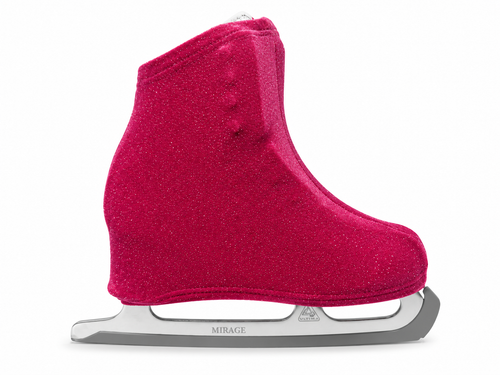 Metalic Figure Skating Boot Covers by Kami-So - Fuchsia Sparkle