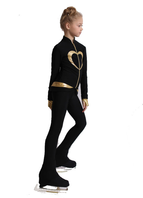 Special Deal - IceDress Figure Skating Outfit - Thermal - Tutti Frutti(Black with Gold, Size CM)
