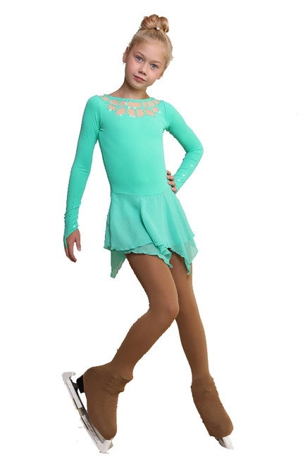 IceDress Figure Skating Dress - Thermal - Oriental Tale  (Mint)