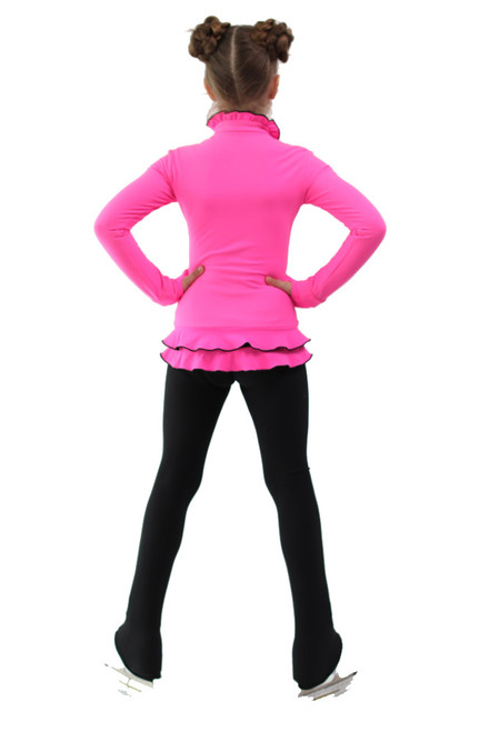 Special Deal - IceDress Figure Skating Jacket - Thermal - Minx (Hot Pink with Black, Size CM)