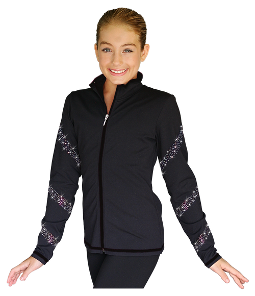 ChloeNoel JS96 Crystal Spiral Figure Skating Jacket 3rd view