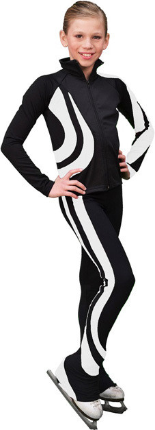 ChloeNoel P26 Swirls Skate Figure Skating Pants 7th view