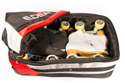 EDEA Skate SUPER Rolling Trolley - 2 Pair Bag (Black) 4th view