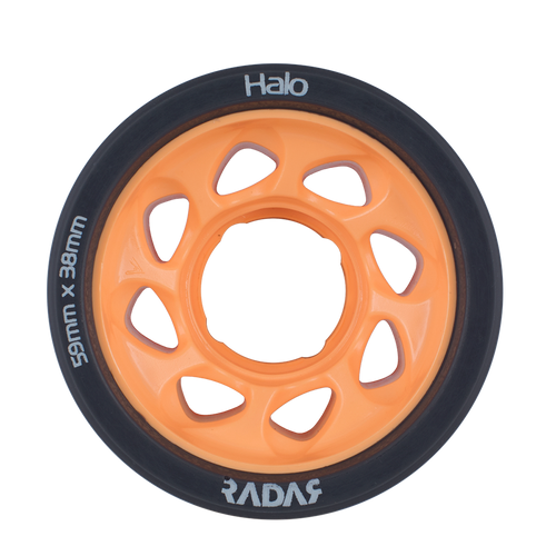 Riedell Skates Radar Halo 59mm Indoor Skate Wheels (Set of 4) 6th view