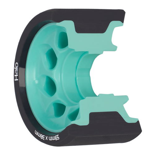 Riedell Skates Radar Halo 59mm Indoor Skate Wheels (Set of 4) 2nd view