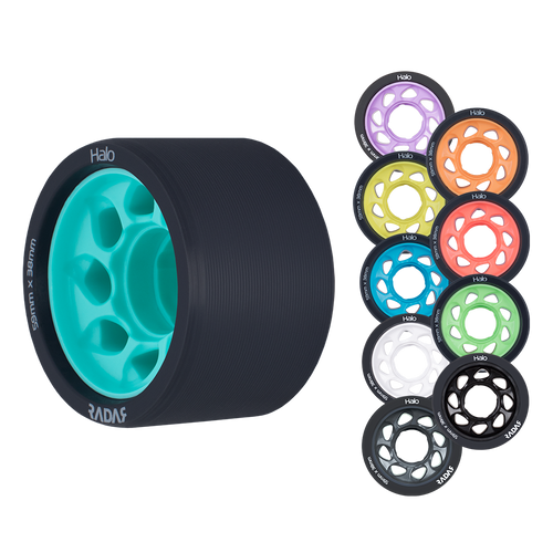 Riedell Skates Radar Halo 59mm Indoor Skate Wheels (Set of 4