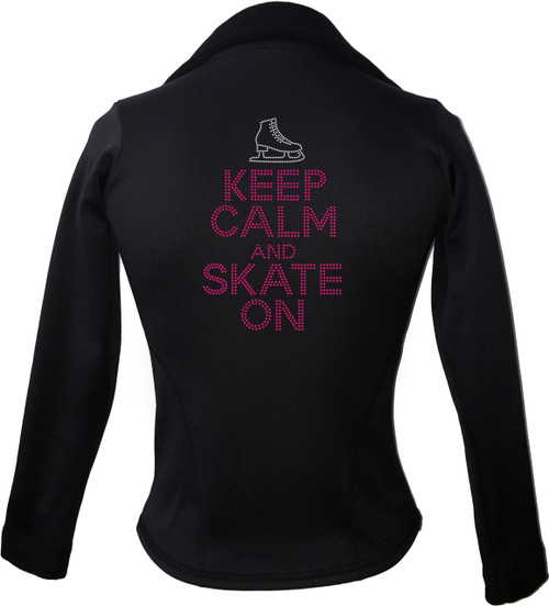 Kami-So Polartec Ice Skating Jacket - Keep Calm and skate on