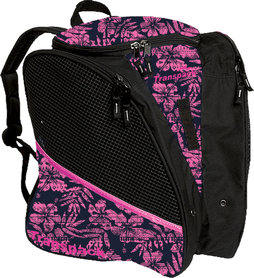 Transpack Ice - Ice skating bag (Pink Tiki Floral)