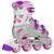 Roller Derby - V-Tech 500 Girls Size Adjustable Inline Skates Grey Purple (Large 6-9) 2nd view