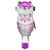 Roller Derby - V-Tech 500 Girls Size Adjustable Inline Skates Grey Purple (Large 6-9) 3rd view