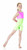 Mondor 7834 Neon Unitard Hot Lime