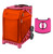 Zuca Sport Bag - Persimmon with Gift  Black/Pink Seat Cover (Pink Frame)