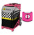 Zuca Sport Bag - SK8ter Block with Gift  Black/Pink Seat Cover (Pink Frame)