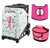 Zuca Sport Bag - Sk8  with Gift Hot Pink/Black Seat Cover and Pink Lunchbox( Black Frame)