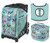 Zuca Sport Bag - Llama Rama with Gift Lunchbox and Zuca Seat Cover (Black Non- Flashing Wheels Frame)