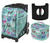Zuca Sport Bag - Llama Rama with Free Lunchbox and Zuca Seat Cover (Black Non- Flashing Wheels Frame)