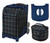 Zuca Sport Bag - Imperial Plaid with Gift Lunchbox and Zuca Seat Cover (Navy Frame)