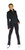 ChloeNoel Figure Skating Outfit - Figure Skating Jacket J42 and P22 All Black 3Inch Waist Band Skate Figure Skating Pants (Clearance)