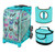 Zuca Sport Bag - Llama Rama with Gift  Turquoise/Brown Seat Cover and Turquoise Lunchbox (Turquoise Frame)