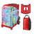 Zuca Explosion Bag with Gift Lunchbox and Zuca Stuff Sack - Hot-Rod (Red Frame)