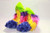 Crazy Fur Soakers - Blue, Yellow, Pink and Lime Rainbow