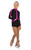 IceDress Figure Skating Outfit - Thermal - Arabesque 2 (Black with Fuchsia lycra)