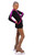 IceDress Figure Skating Outfit - Thermal - Arabesque 2 (Black with Fuchsia lycra)