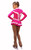 IceDress Figure Skating Outfit - Thermal -Choctaw ( Fuchsia with White Line)