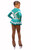 IceDress Figure Skating Outfit - Thermal -Choctaw (Mint with White Line)