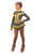 IceDress Figure Skating Outfit - Thermal -Choctaw (Gray with Yellow Line)