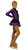 IceDress Figure Skating Outfit - Thermal - Star (Black and Purple)