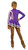 IceDress Figure Skating Outfit - Thermal - Star (Purple and White)