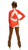 IceDress Figure Skating Outfit - Thermal - Oriental-2 (Coral fnd White)