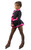 IceDress Figure Skating Dress-Thermal - Cross-Roll (Gray and Pink)