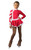 IceDress Figure Skating Dress-Thermal - Cross-Roll (Raspberry and White)