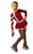 IceDress Figure Skating Dress-Thermal - Cross-Roll (Red and White)