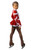 IceDress Figure Skating Dress-Thermal - Cross-Roll (Red and White)