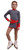 IceDress Figure Skating Dress-Thermal -  Oriental (Gray and Red)