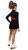 IceDress Figure Skating Dress-Thermal -  Charlotte (Black and Red)