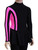 IceDress Figure Skating Dress-Thermal -  Stripe (Black with Pink Stripes)