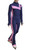 IceDress - Figure Skating Training Overalls -  Rays (Blue and Pink)