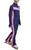 IceDress - Figure Skating Training Overalls -  Rays (Blue and Pink)